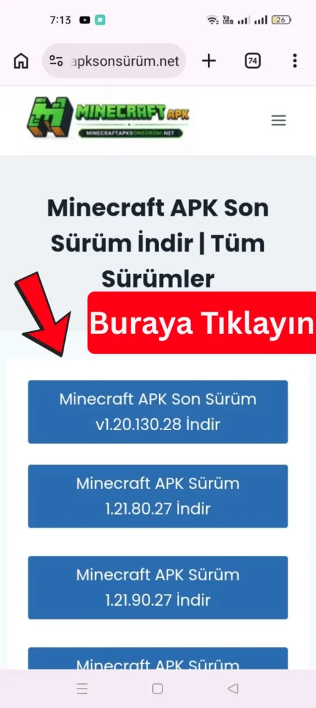 Minecraft APK Android