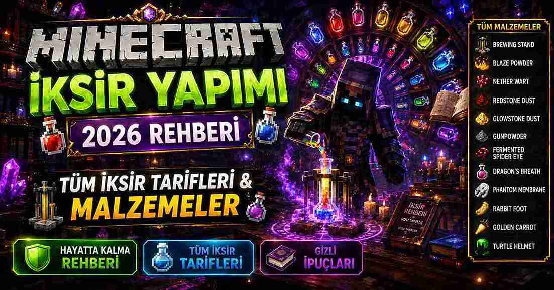 minecraft iksir yapimi