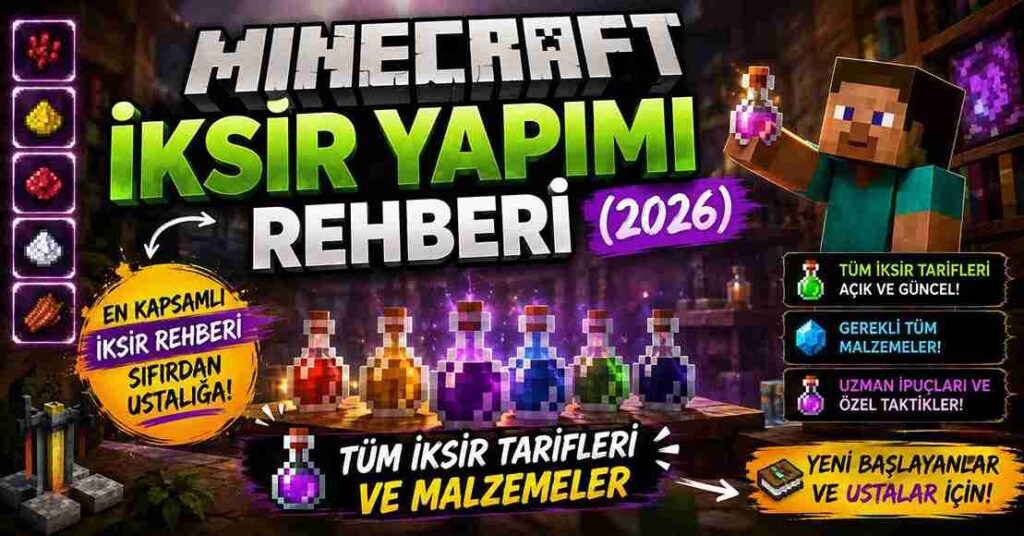 minecraft iksir yapimi