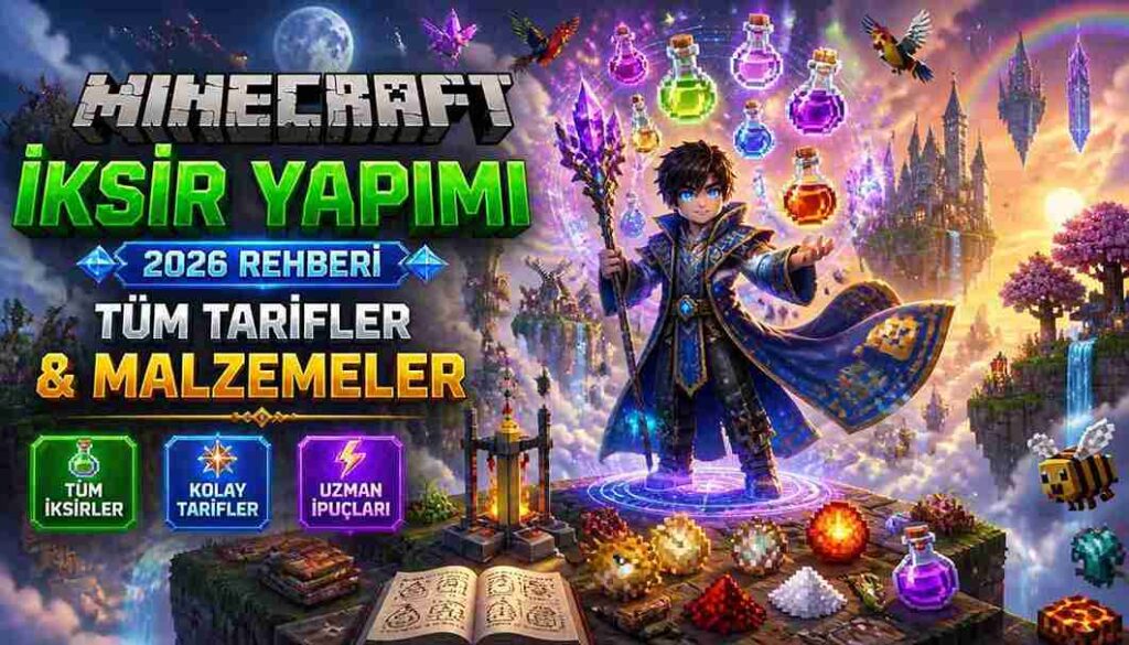 minecraft iksir yapimi